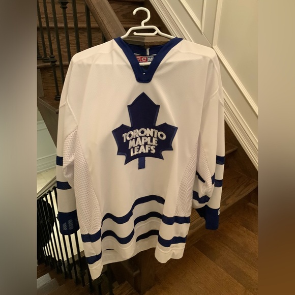 TORONTO MAPLE LEAFS NHL Vintage White Home 2000-2007 Hockey Jersey OG CCM SZ L/G - Picture 4 of 16